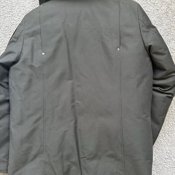 Moose Knuckles Men's Army Green W/Ivory Saint-Ulric Down Parka, Size Large - Picture 15 of 15